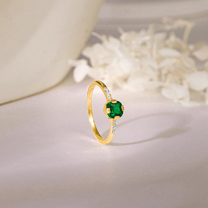 Golden Green Pixie Ring