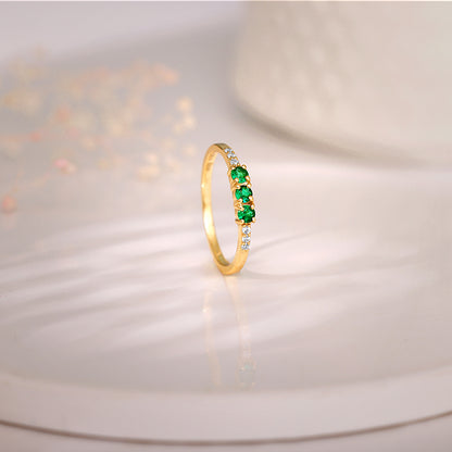 Golden Eternal Spring Ring