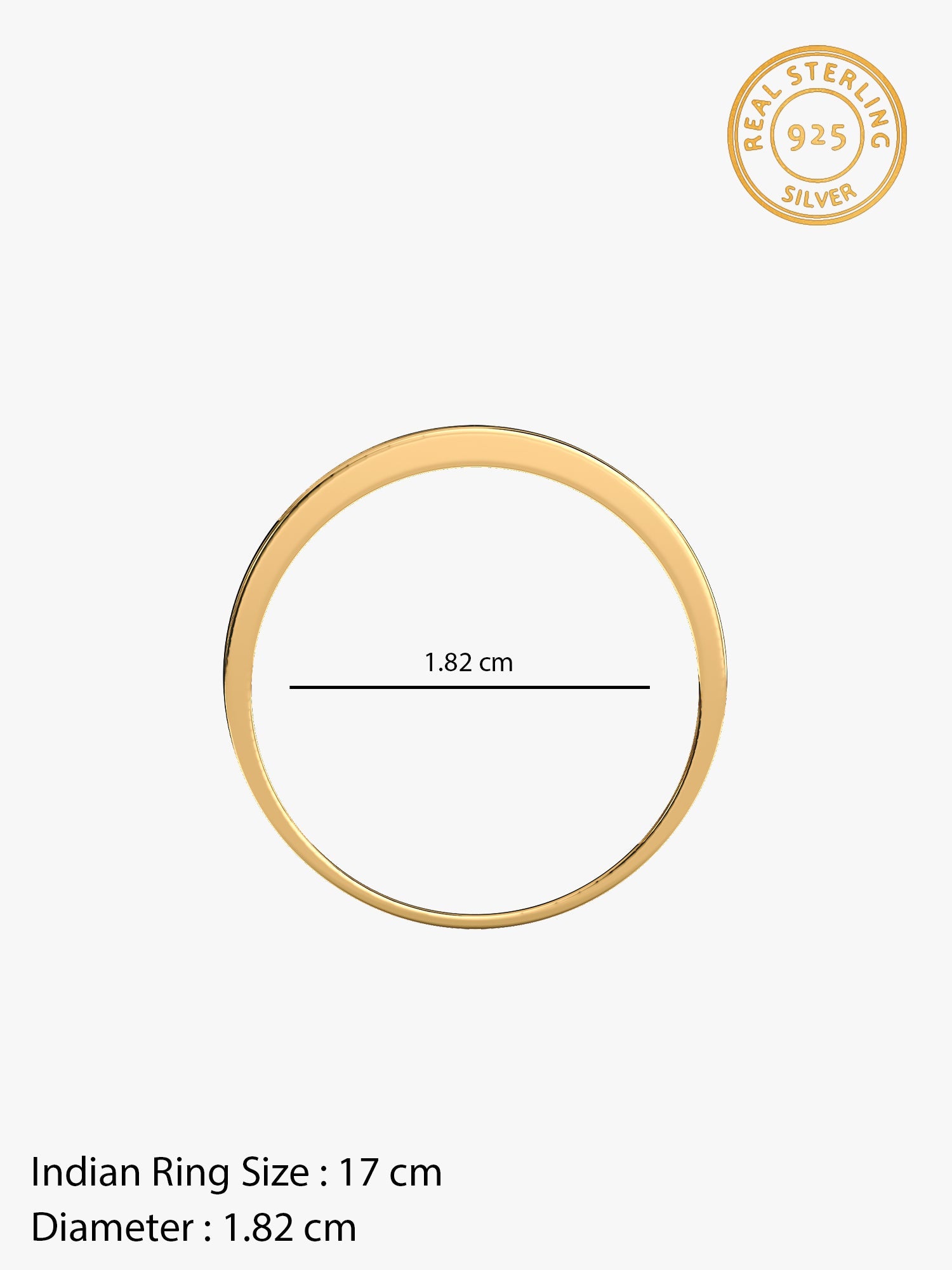 Golden Modest Leader Ring For Him