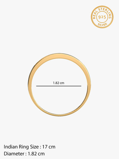 Golden Modest Leader Ring For Him