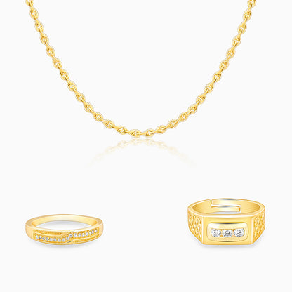 Golden Power Pair Set For Him