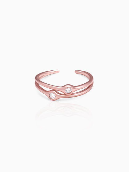 Rose Gold Dual Feat Ring