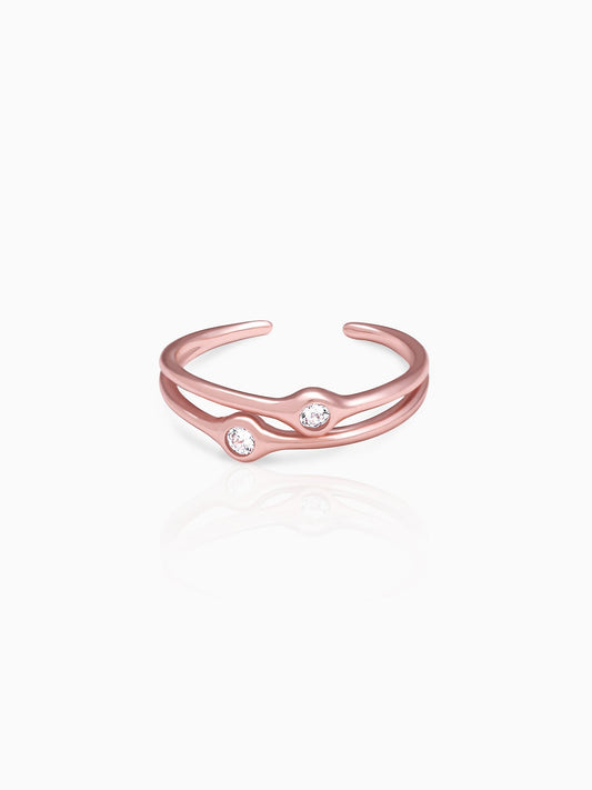 Rose Gold Dual Feat Ring