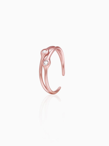 Rose Gold Dual Feat Ring