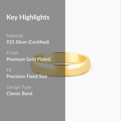 Golden Classic Band For Him