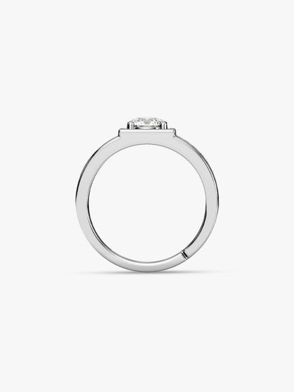 Silver Classic Stud Ring For Him