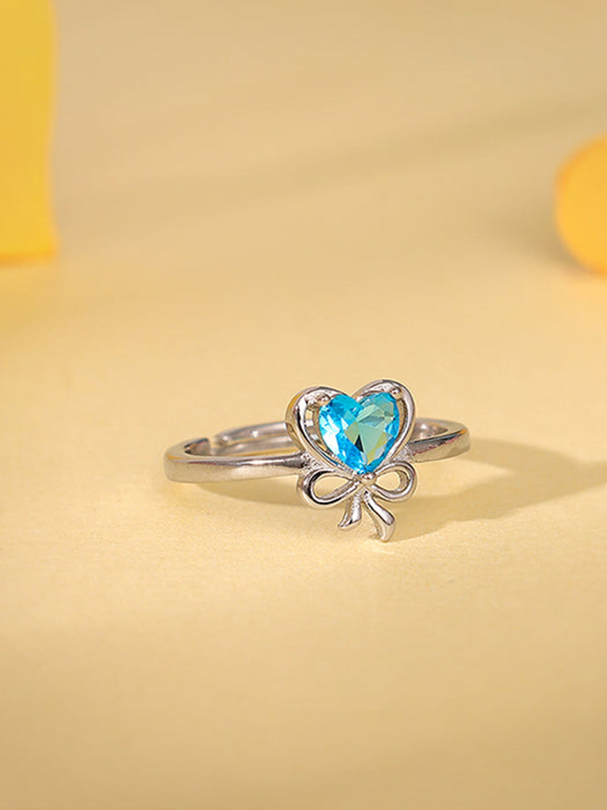 Silver Bonded Hearts Ring