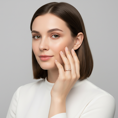 Rose Gold Cherished Sparkle Ring