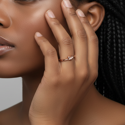 Rose Gold Cherished Sparkle Ring