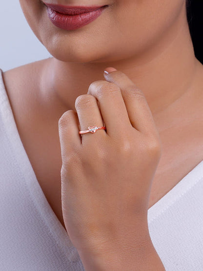 Rose Gold Cherished Sparkle Ring