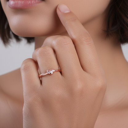 Rose Gold Cherished Sparkle Ring