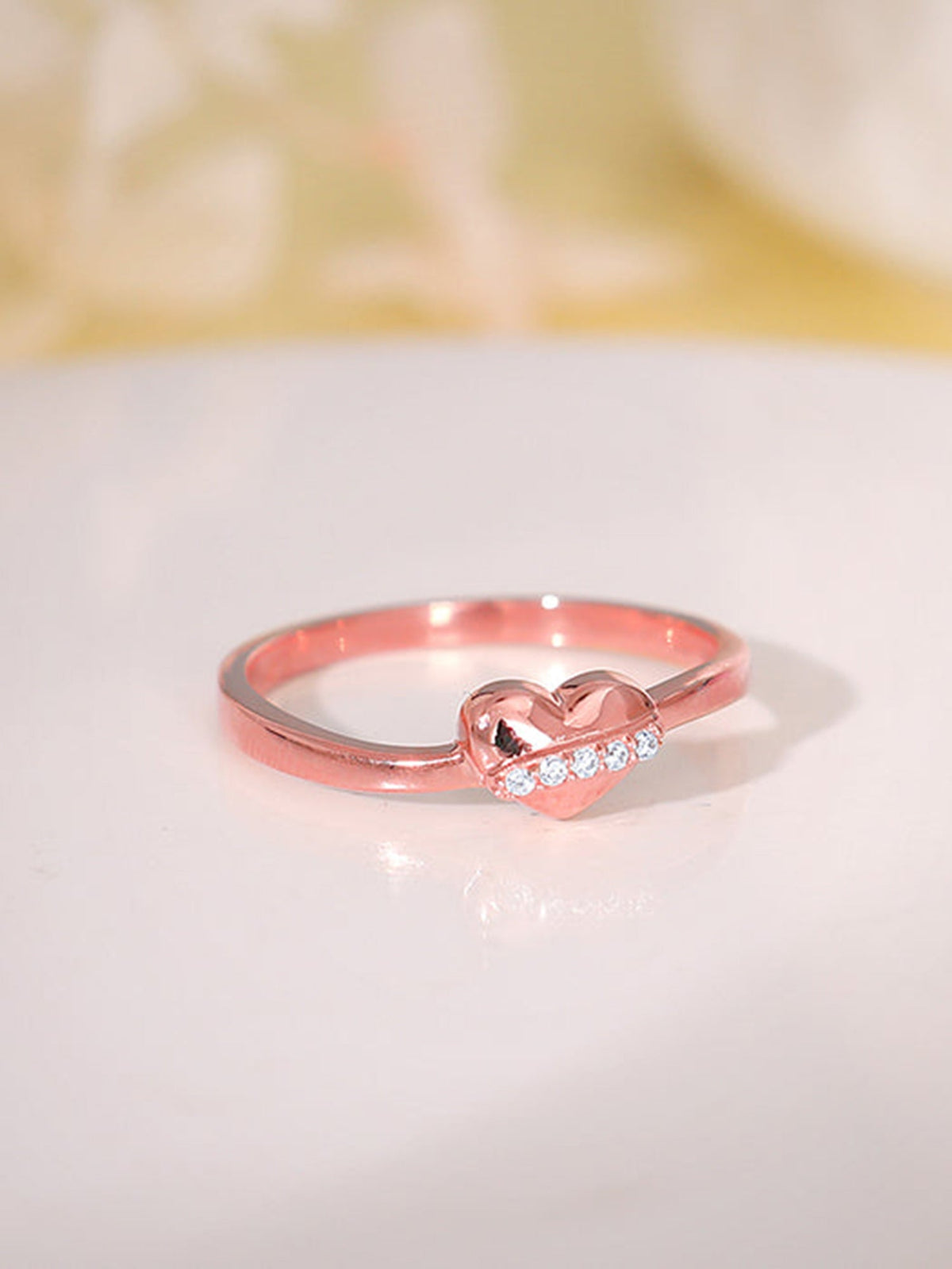 Rose Gold Cherished Sparkle Ring