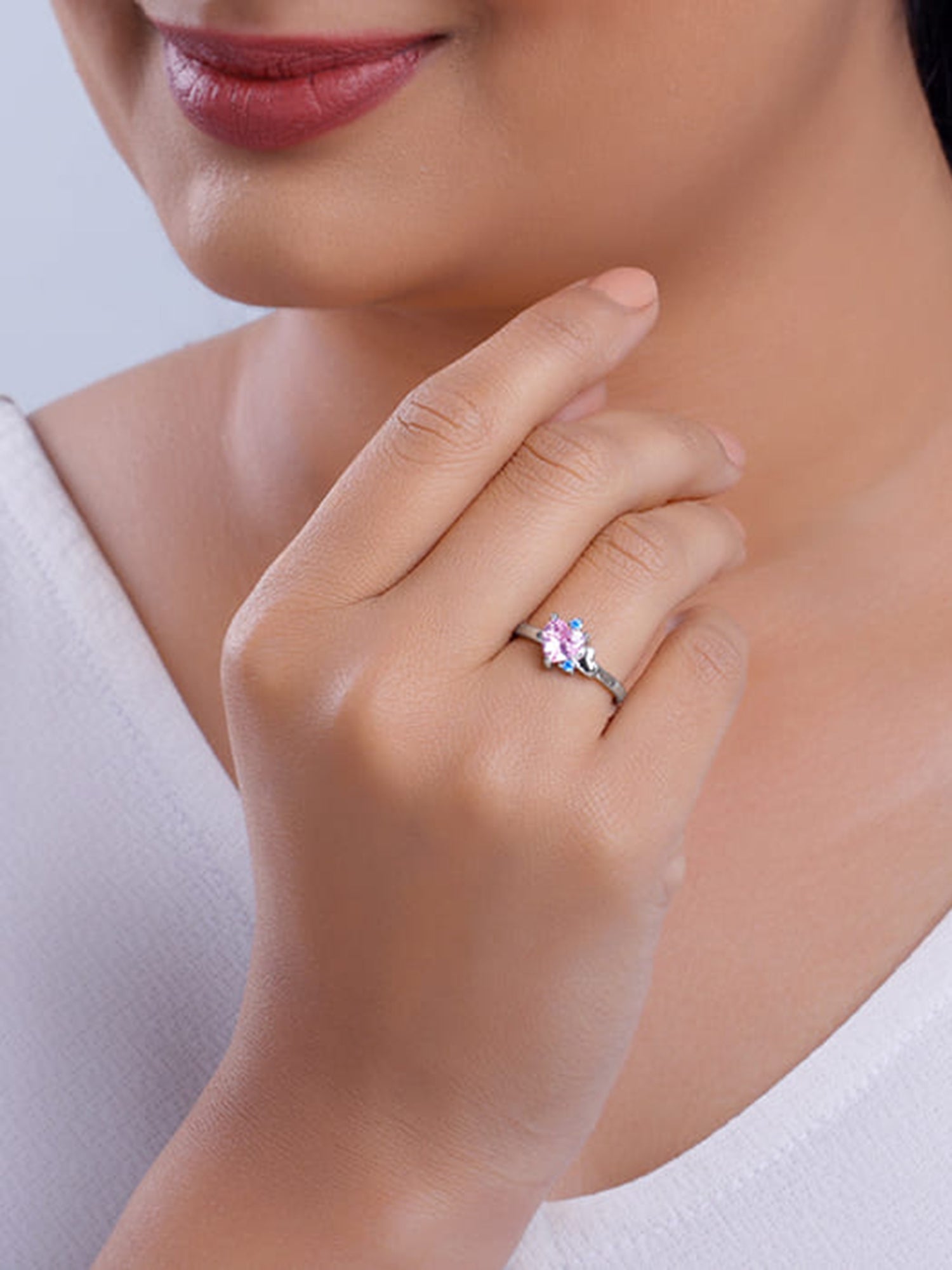 Silver Heartina Ring