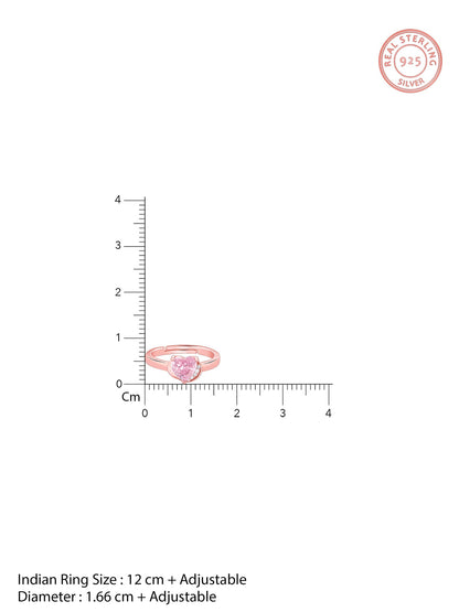 Rose Gold Radiance of Love Ring