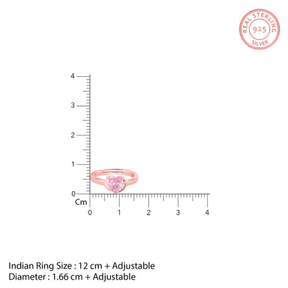 Rose Gold Radiance of Love Ring