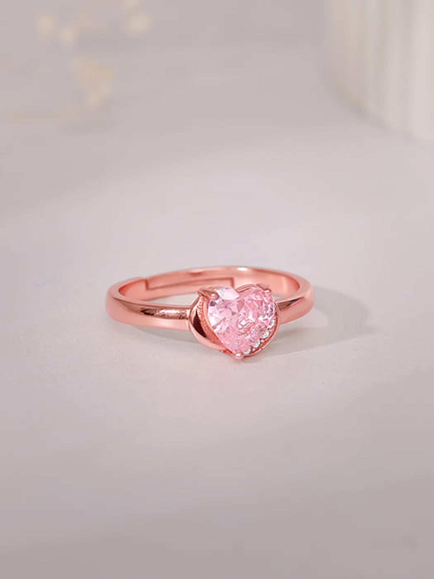 Rose Gold Radiance of Love Ring