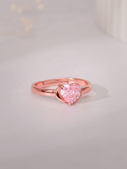 Rose Gold Radiance of Love Ring