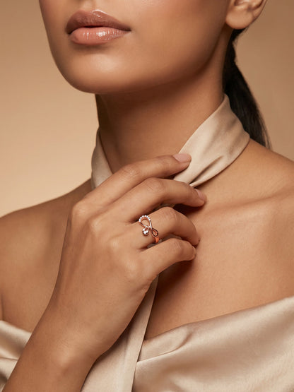 Rose Gold Infiniheart Ring