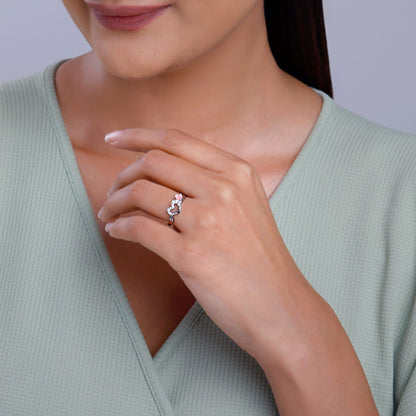 Silver Tranquil Love Ring