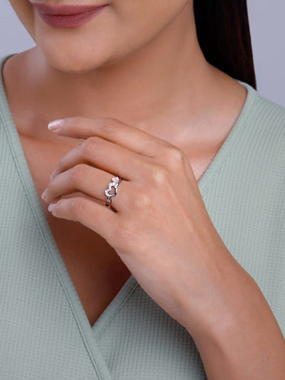 Silver Tranquil Love Ring