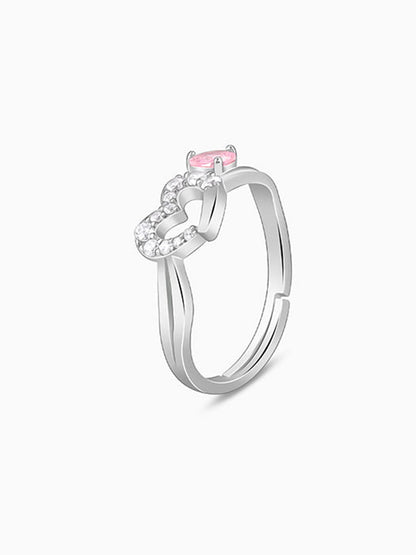 Silver Tranquil Love Ring
