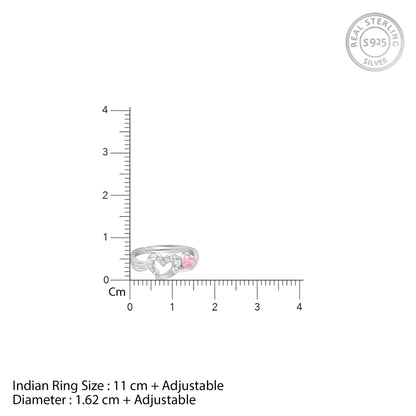 Silver Tranquil Love Ring