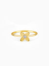 Golden Beautiful Orchid Ring
