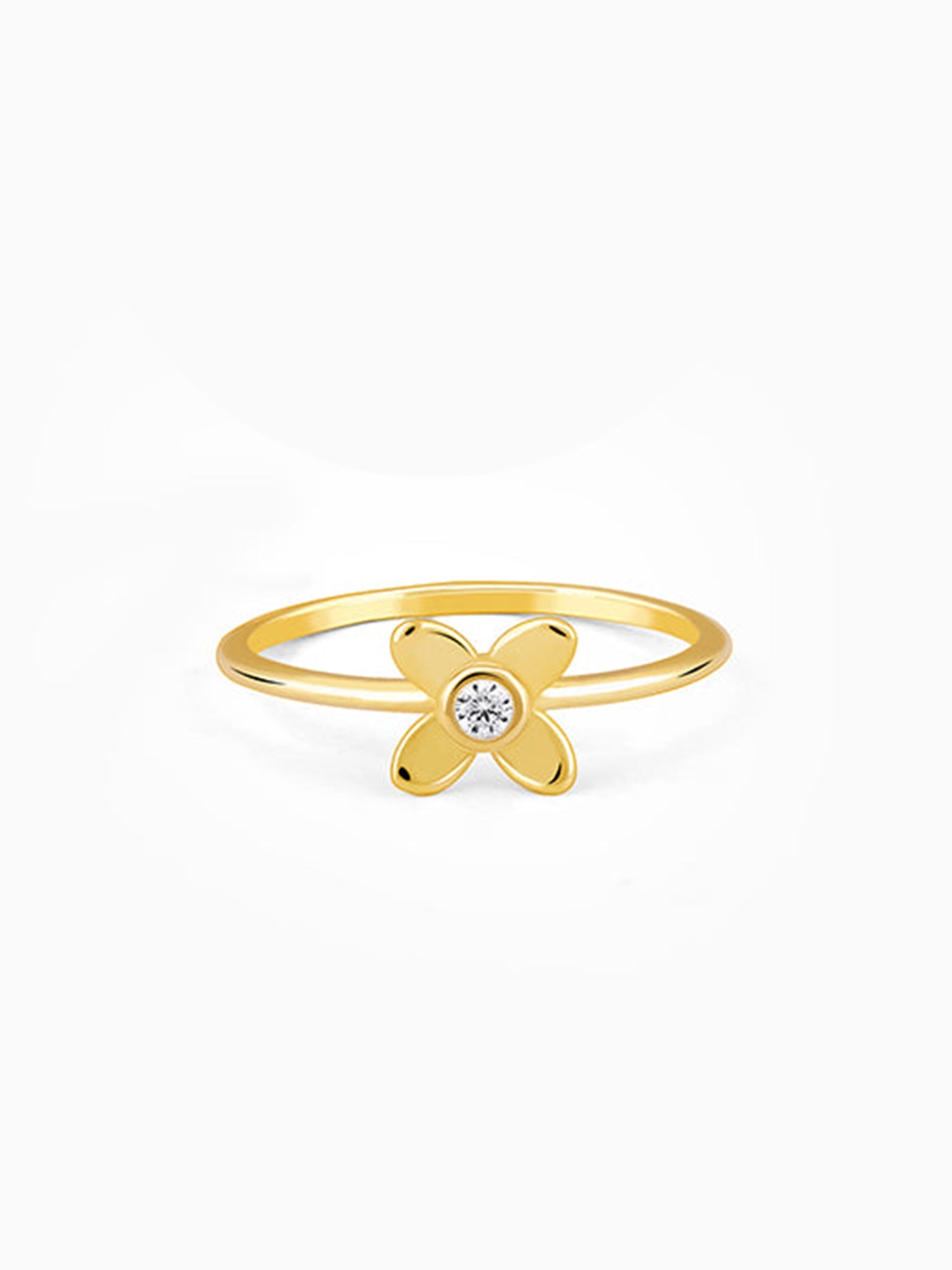 Golden Beautiful Orchid Ring