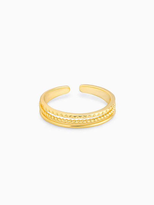 Golden Simplistic Angelic Ring