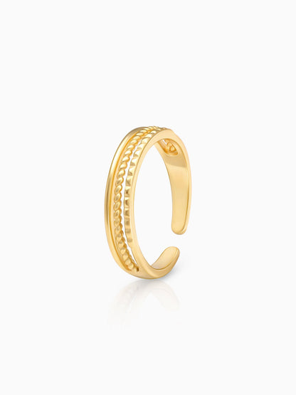 Golden Simplistic Angelic Ring