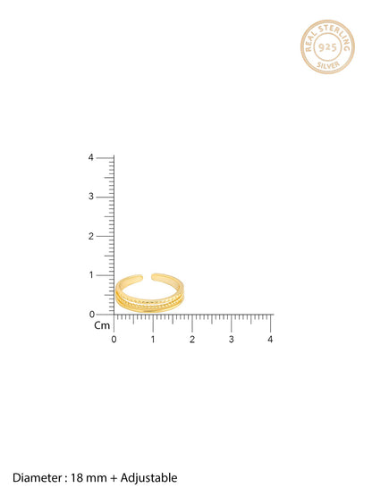 Golden Simplistic Angelic Ring