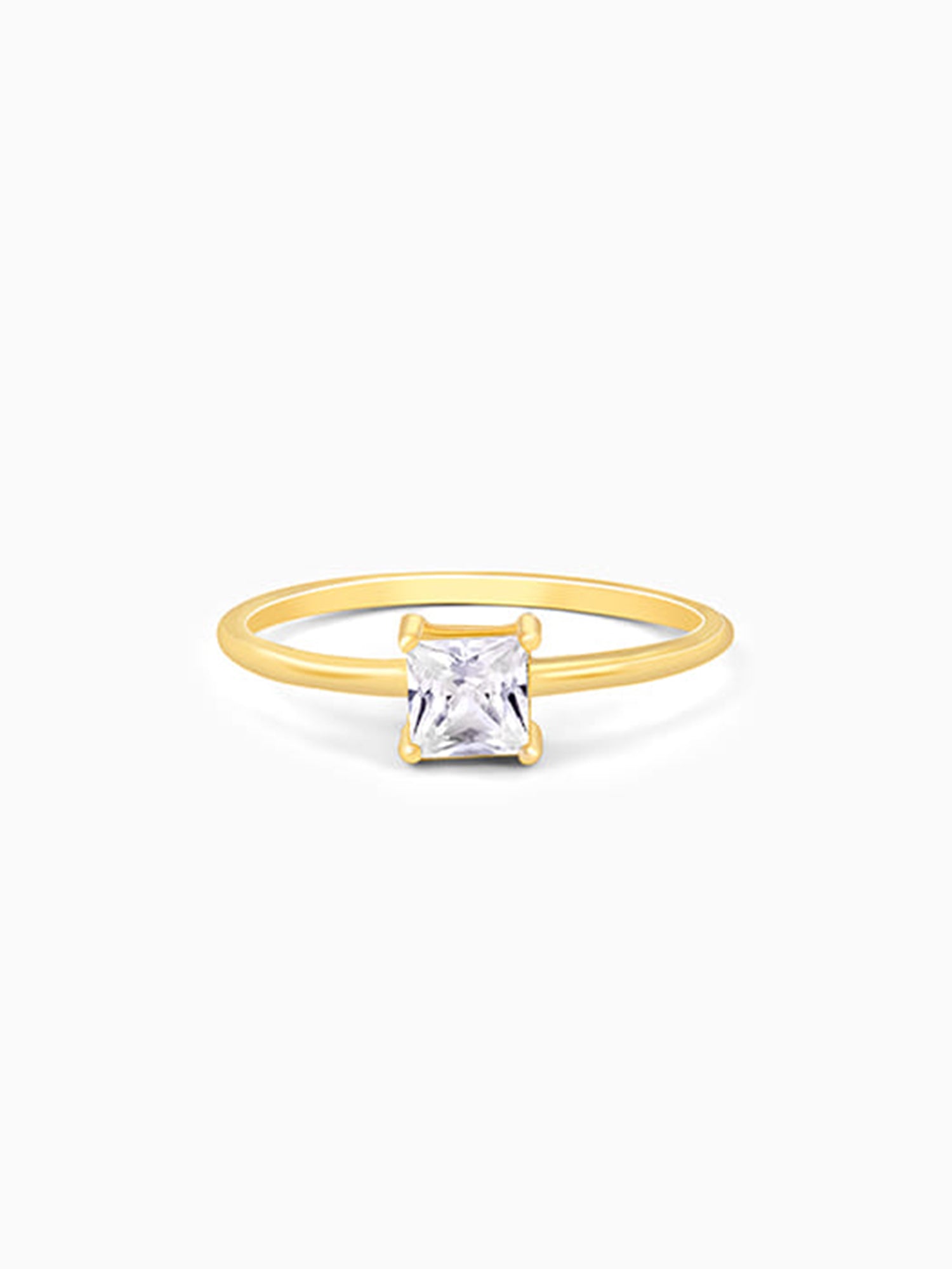 Golden Cubic Beauty Ring