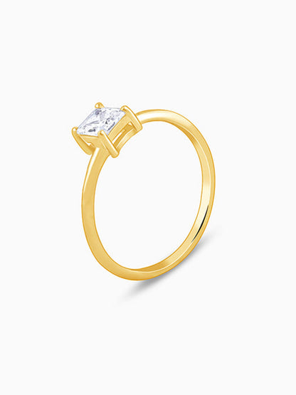 Golden Cubic Beauty Ring