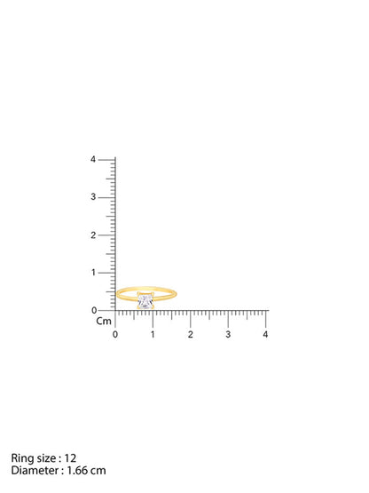 Golden Cubic Beauty Ring
