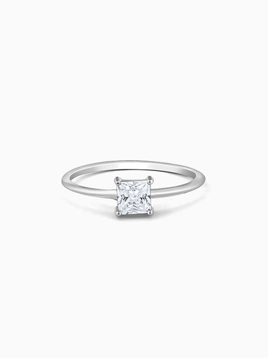 Silver Cubic Beauty Ring