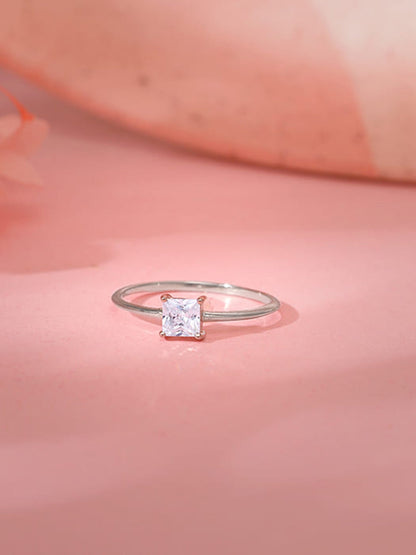 Silver Cubic Beauty Ring