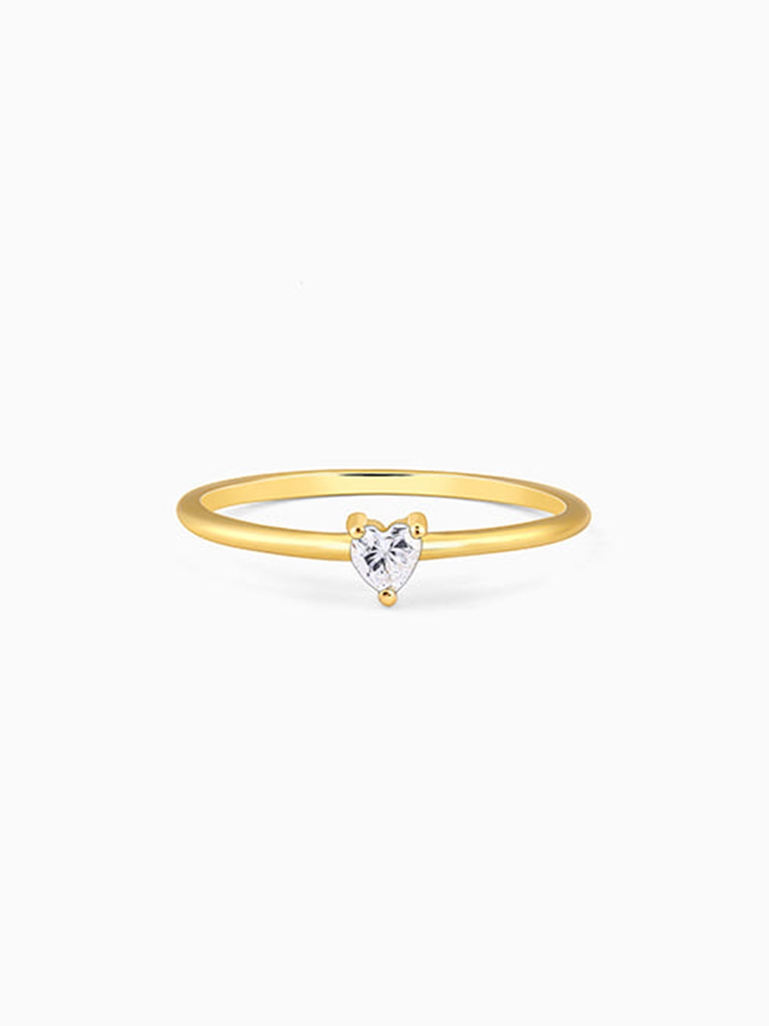 Golden Little Heart Ring