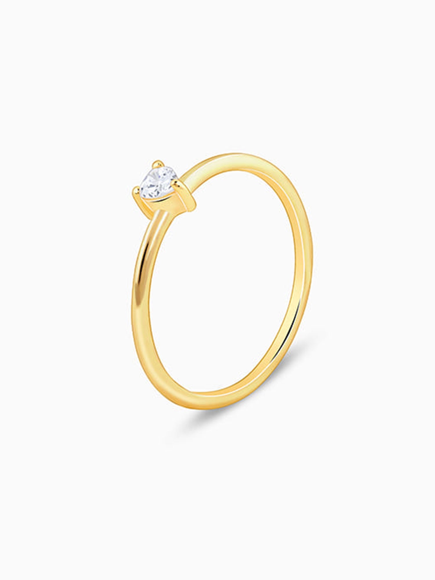 Golden Little Heart Ring
