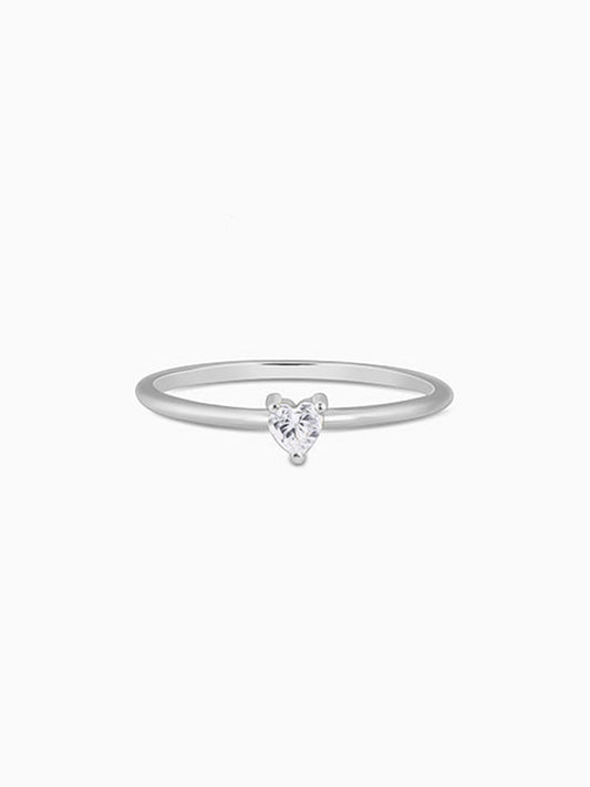 Silver Little Heart Ring