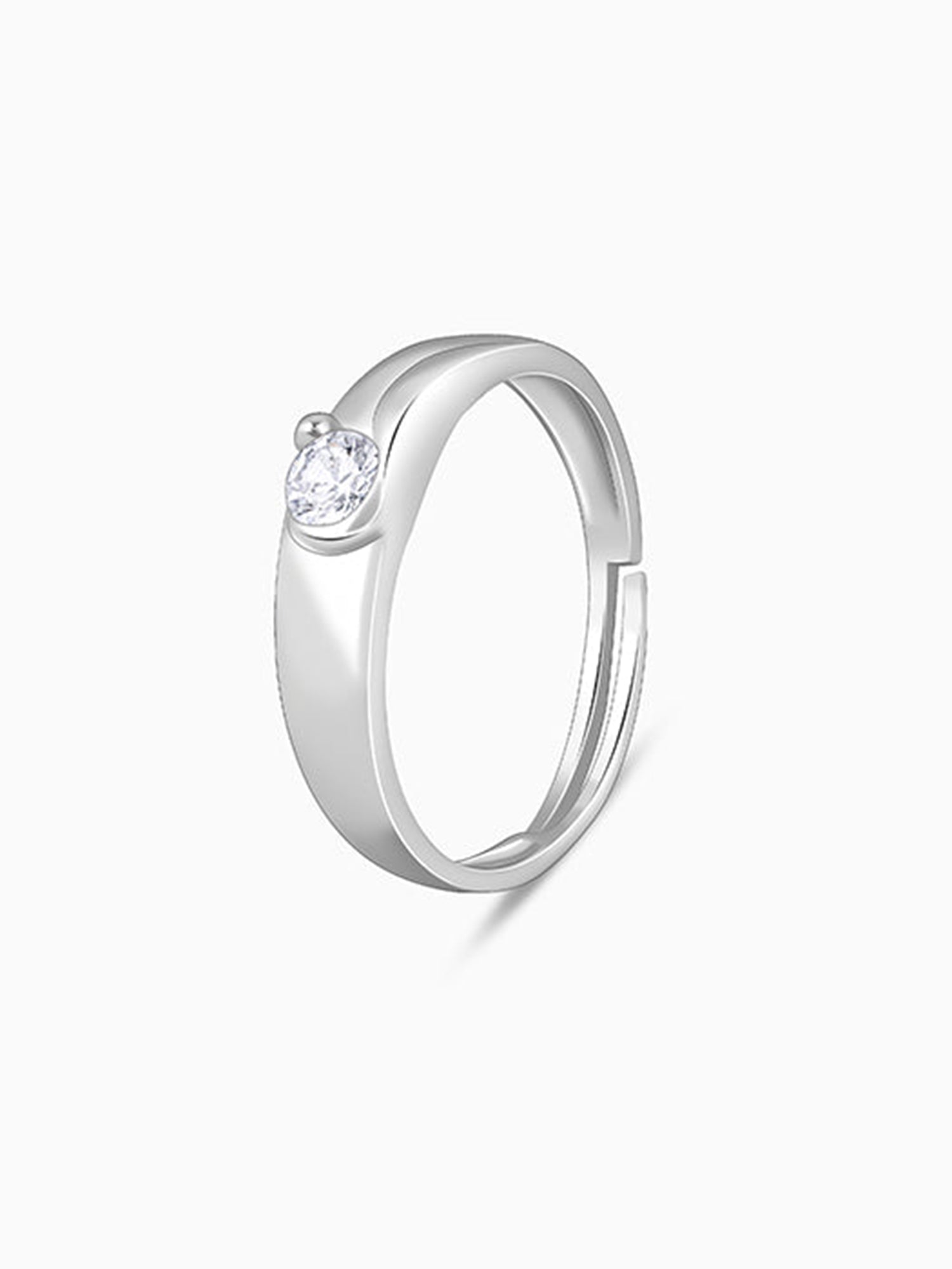 Silver Fibonacci Flow Ring For Him