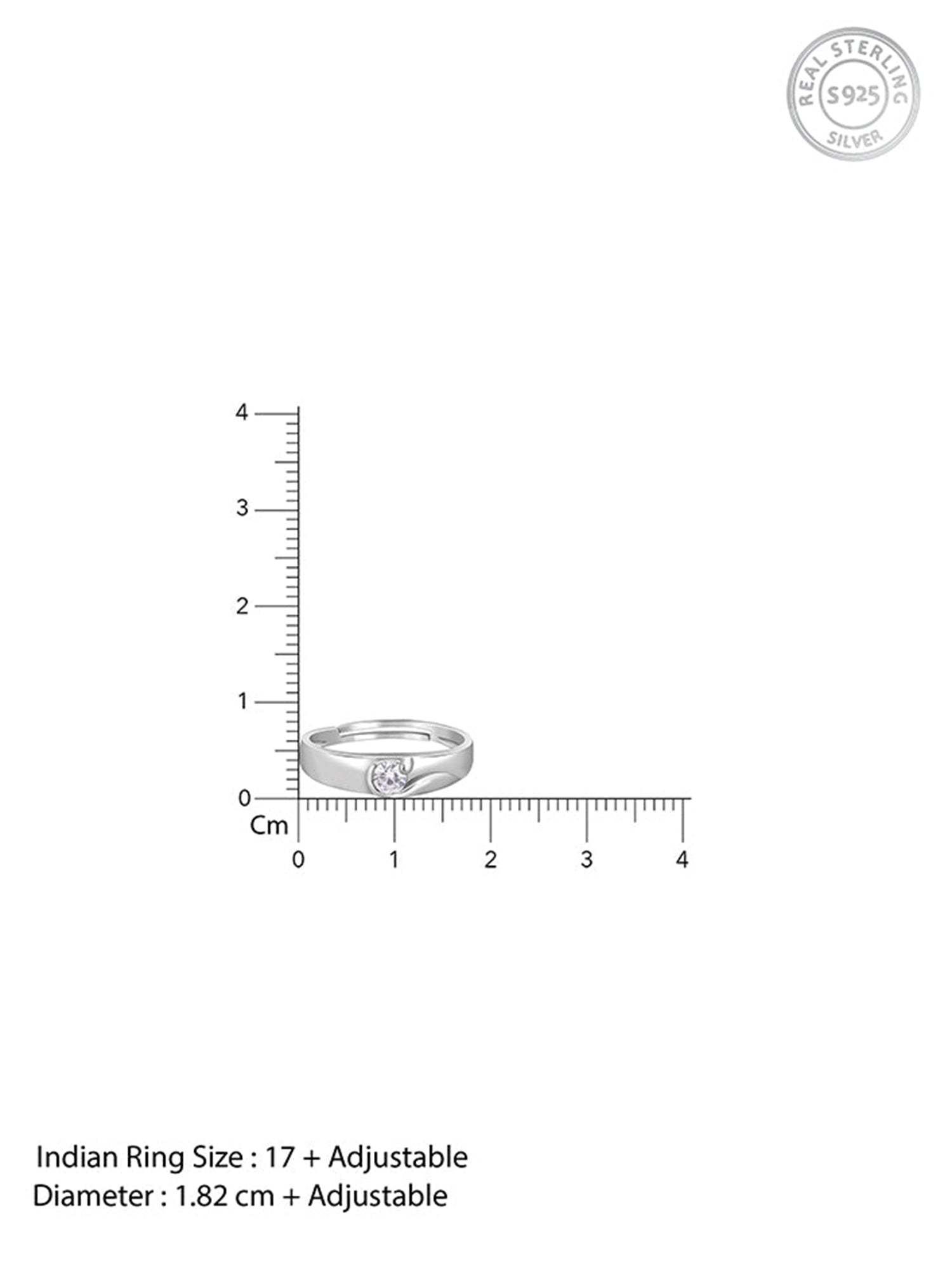 Silver Fibonacci Flow Ring For Him