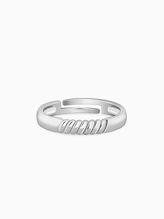 Silver Rope Ring for Him