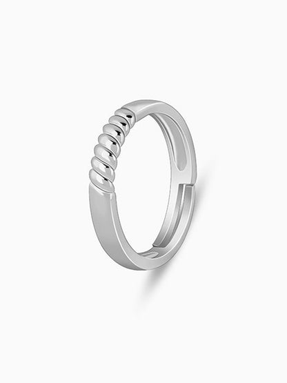 Silver Rope Ring for Him
