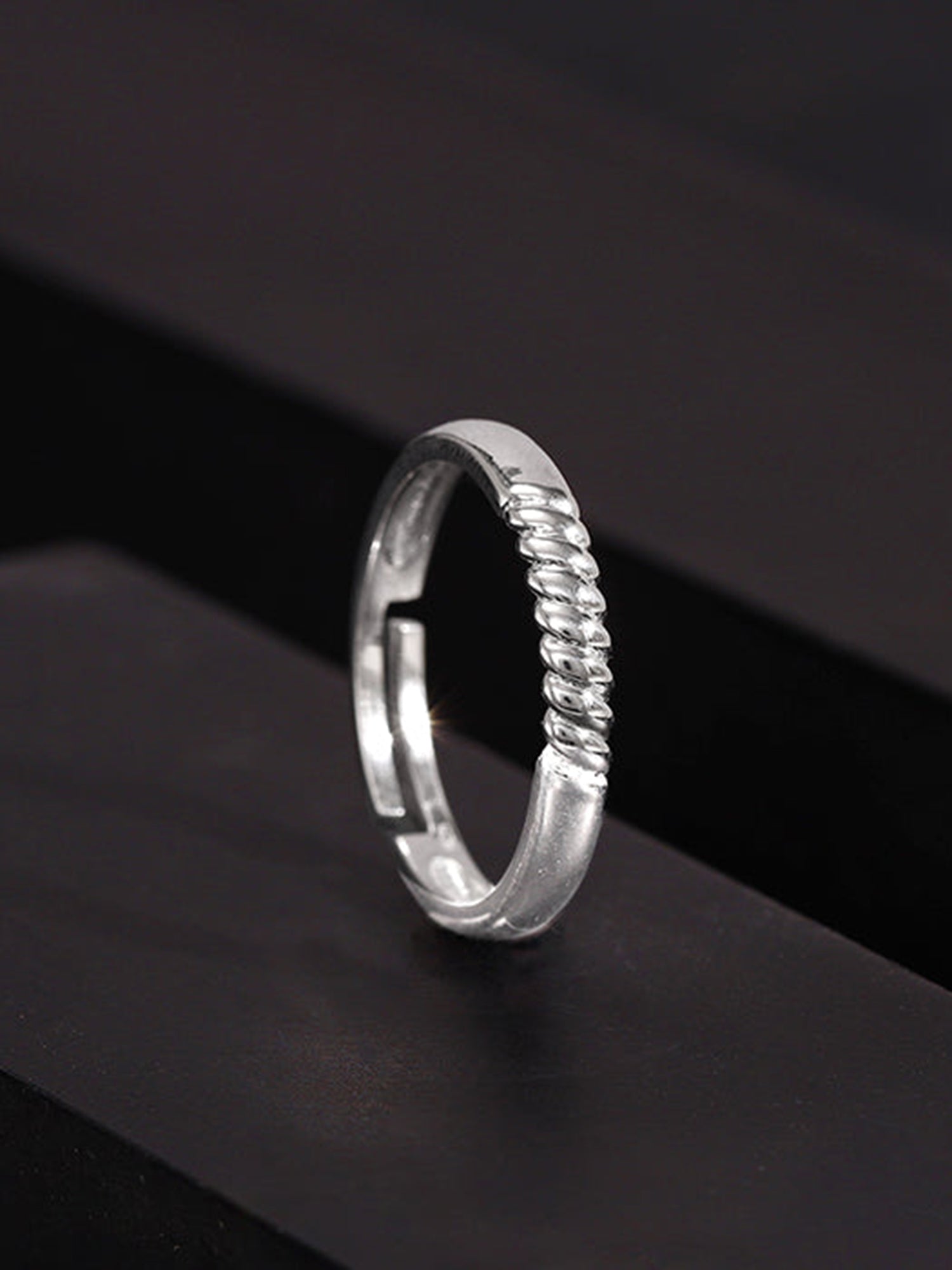 Silver Rope Ring for Him