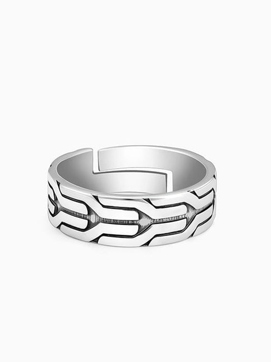 Oxidised Silver Classy Ring For Him