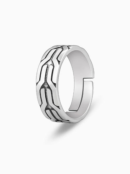 Oxidised Silver Classy Ring For Him