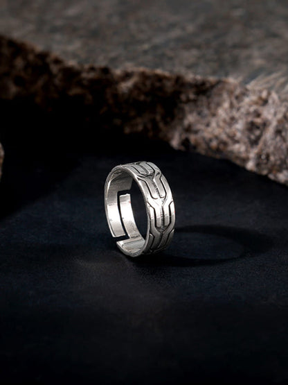 Oxidised Silver Classy Ring For Him