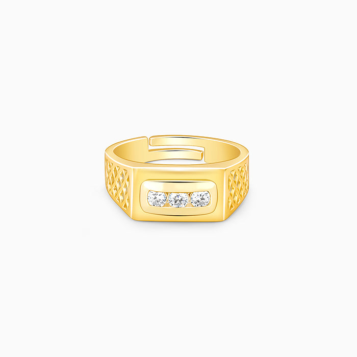 Golden Eternal Bliss Ring for Him - Image 1