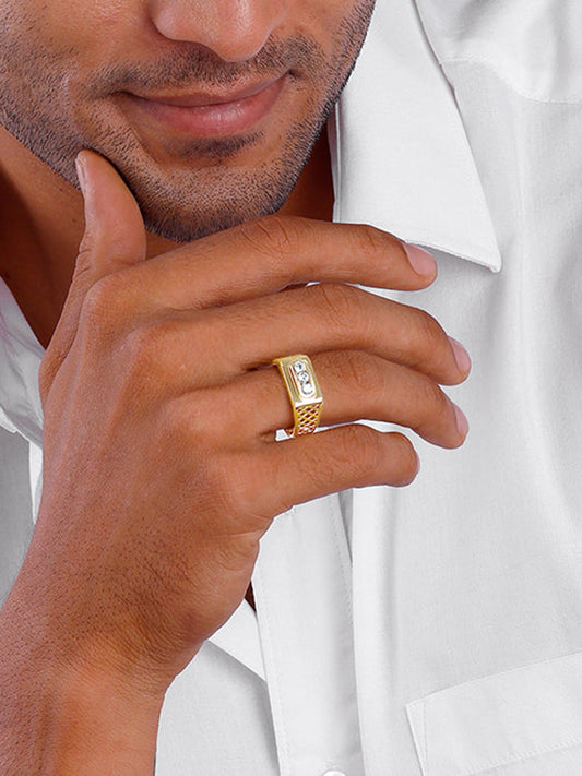 Golden Eternal Bliss Ring for Him