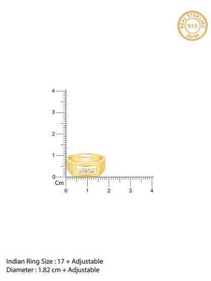 Golden Eternal Bliss Ring for Him